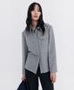WNDERKAMMER Wool Slim-Line Shirt_Grey