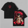 2026 Summer Black Clover Asta Demon Form Washed T-shirt Anime Harajuku Streetwear Oversized Tee Y2K Retro Otaku Casual Tops