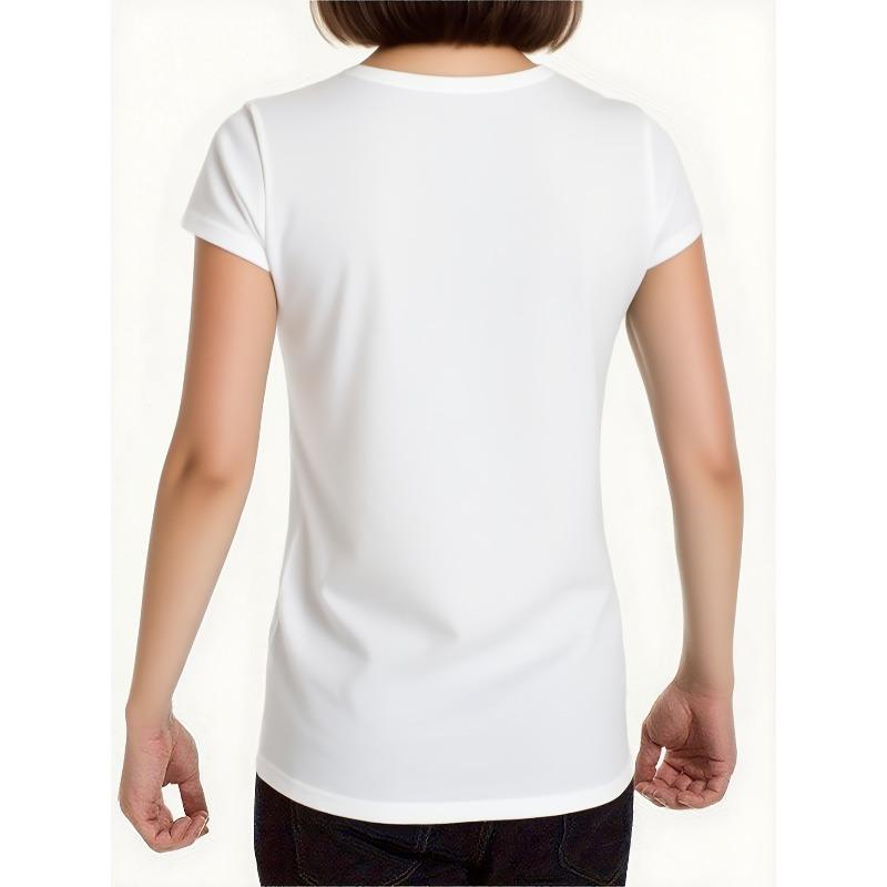 Europäische Größe Damen Kurzarm-T-Shirt - Schwarzes T-Shirt mit Aufdruck "Happy Birthday im Januar", Lässiger Rundhalsausschnitt, Ganzjahres-Mode-Top