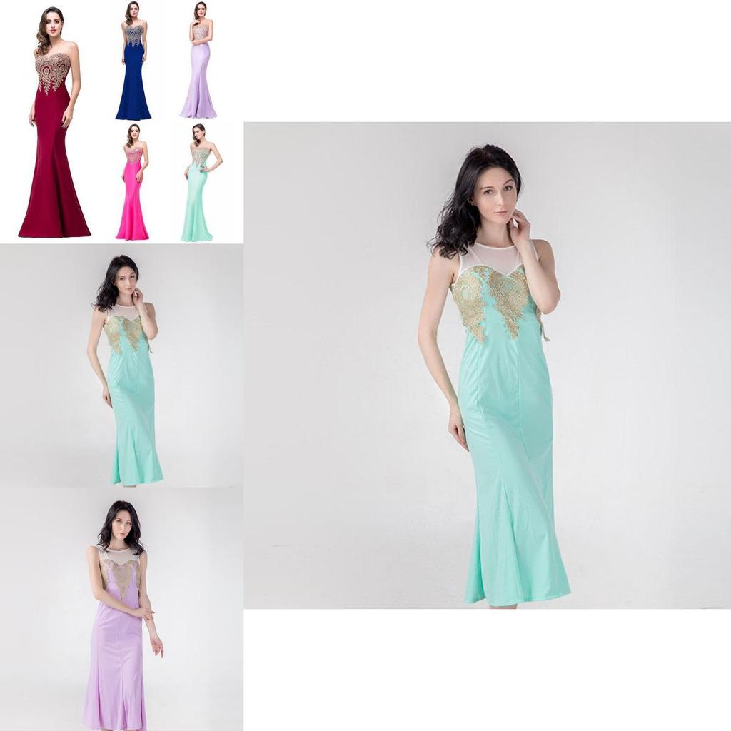 Elegant Women Formal Wedding Bridesmaid Evening Party Ball Prom Gown Long Cocktail Dress With Timeless Design