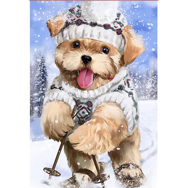 5D DIY Diamond Painting "cute Cartoon Dog" Embroidery Full Square Diamond Cross Stitch Rhinestone