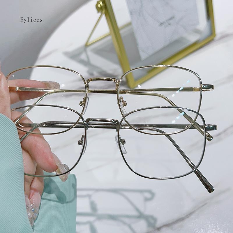 Myopia Eyeglasses with Diopter 0 To -6.0 Fashion Women Men Finished Prescription Short-sight Eyeglasses Square Frame Minus Eyewear