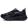Li Ning Cushioning Slip Resistant Abrasion Resistant Reflective Rebound Low Top Running Shoes Men's Black ARLS017-1