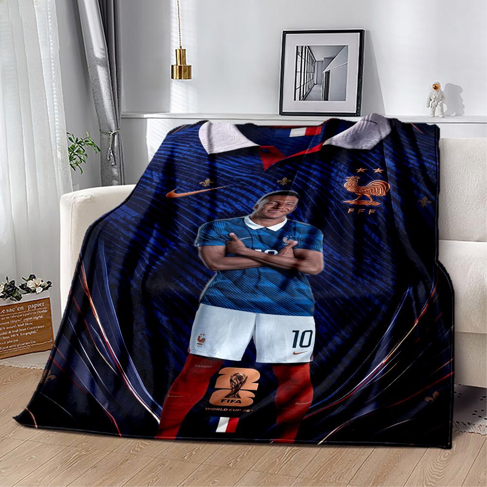 Mbappe 167 Blanket Durable Comfort Perfect for Bedding Office Chair Bed for All Seasons Digital Print Best Holiday Gift for Friends Family