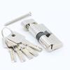Door Cylinder 55 60 65 70 75 80 85 90mm Security Copper Lock Cylinder  Interior Bedroom Living Handle Brass Key Locking 5 Keys