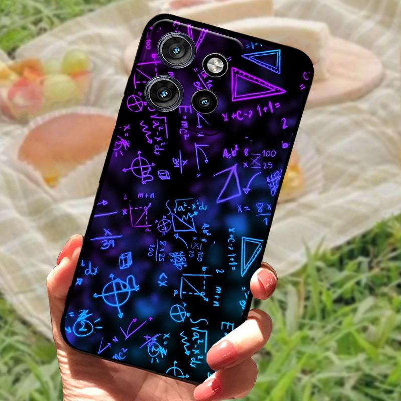For Motorola Edge 50 Neo Case Edge50 For Moto Edge 50 Neo Phone Case Cover 50 Neo 6.4" Coque Black Silicone Soft Back Cover Case