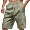 Men's Linen Beach Shorts, Lightweight Breathable Loose Fit Casual Summer Bottoms for Sports and Beach