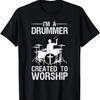 Grappige Christelijke Drummer Kunst Voor Mannen Vrouwen Drumspeler Liefhebber T-Shirt