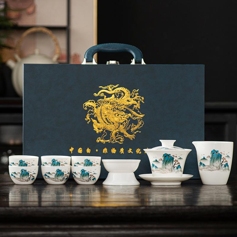 High-end Tea Set, Suet Jade Gift Box Set, Send Elders with Gifts, and Send Customers and Employees Business Gifts.