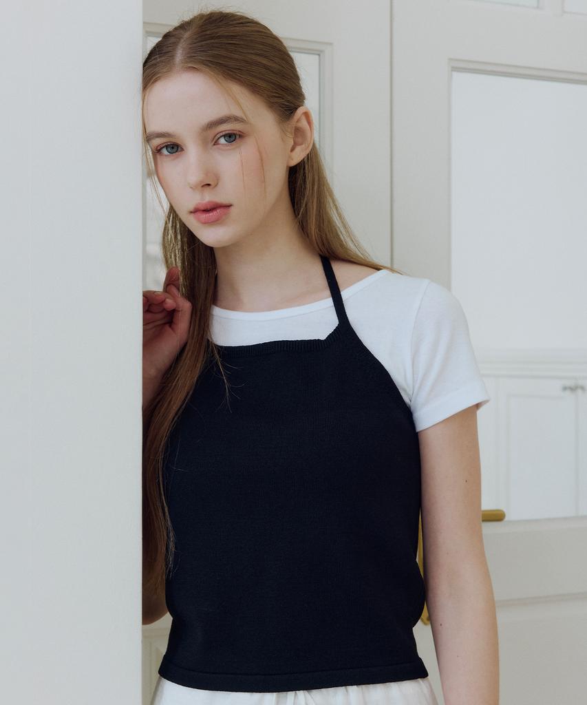 ITOV SEOUL Halterneck Sleeveless Black