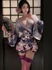 Hot Mini Dress Dress V Neck Sweet Women Tops New Sexy Cute Kimono Uniform Tempting Hot Cosplay Pajamas Dress Elegant Ele8