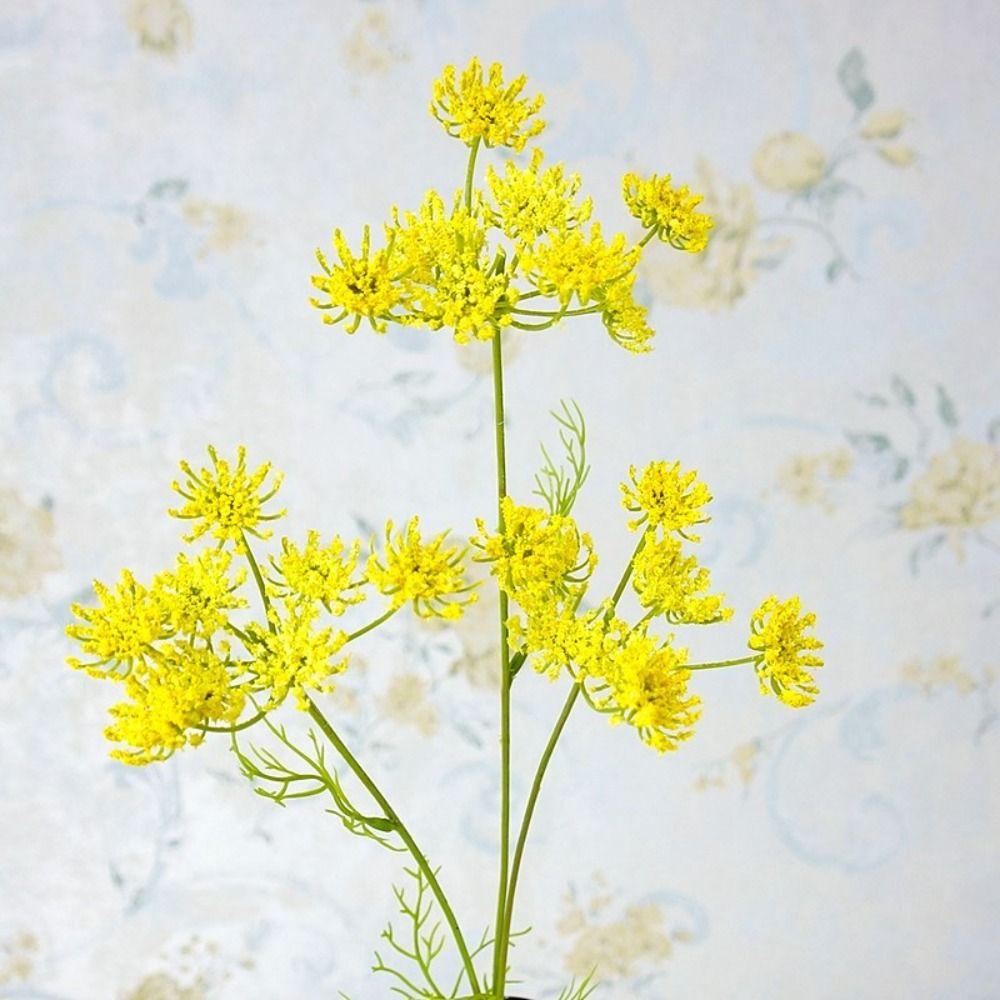Floral Art Plastic Artificial Lace Flower Flexible Handmade Lace Flowers Non-fading 3 Heads Lace Flower Bouquet Party