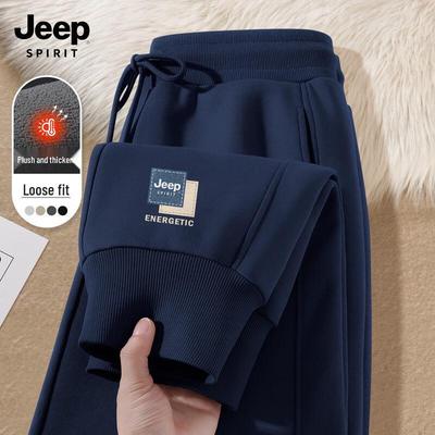 Ανδρικό Παντελόνι Φούτερ JEEP SPIRIT με Επένδυση Fleece