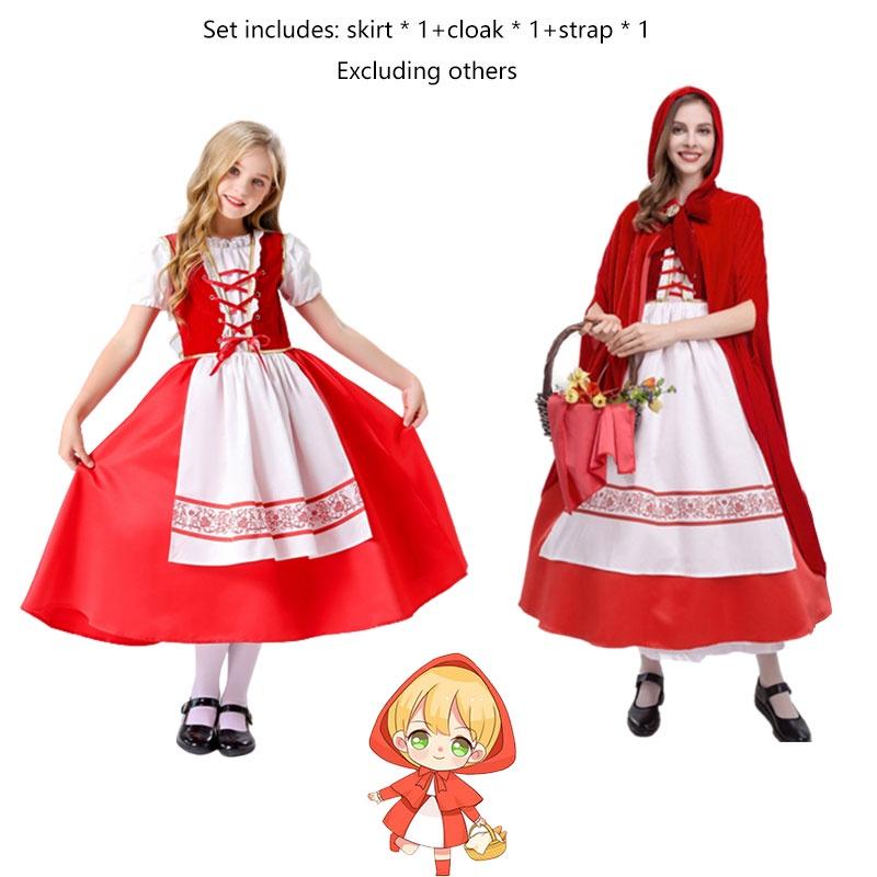 Fantasy-themed Yue Mei Keshi Little Red Riding Hood Cosplay Costume For Games And Anime Role-playing