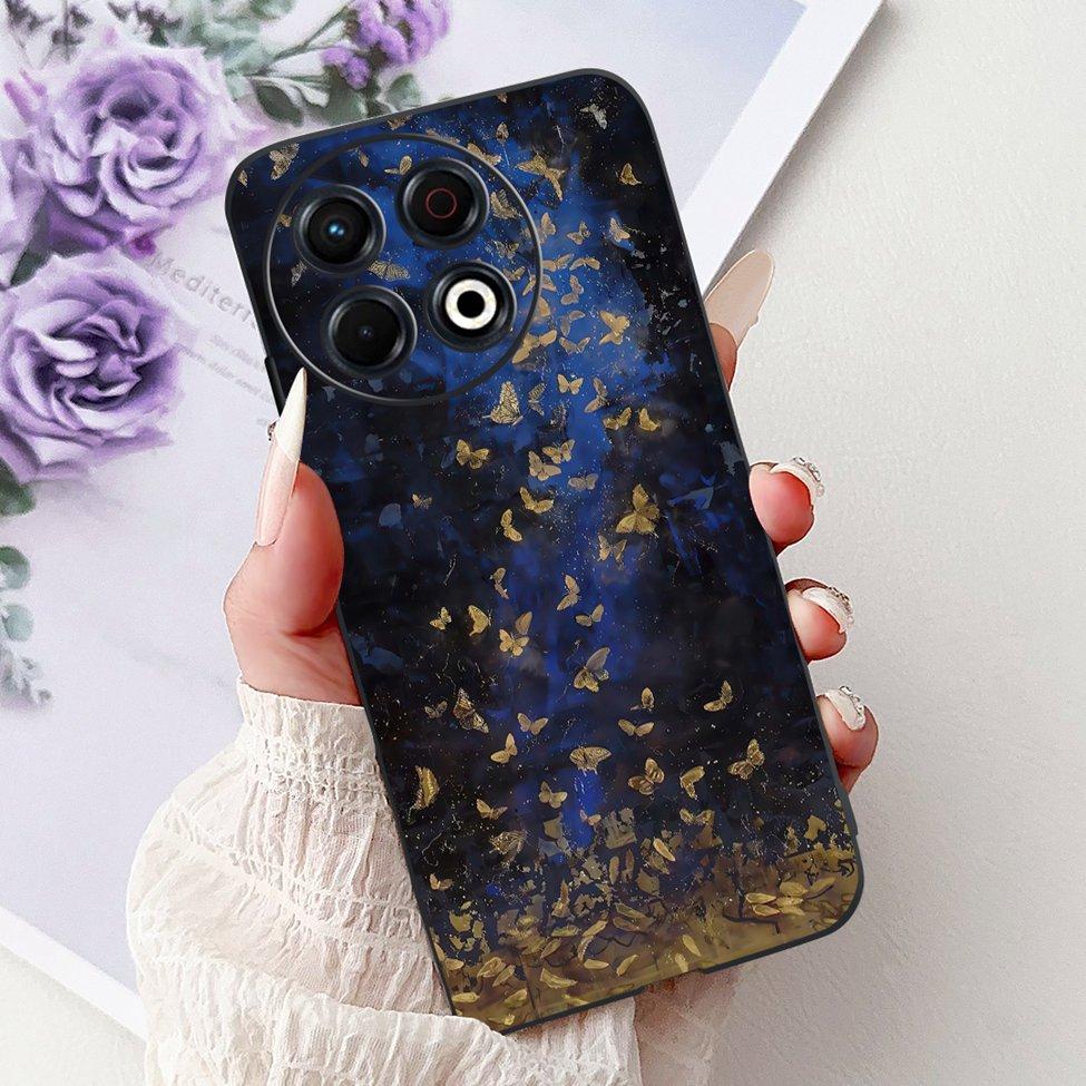 For Techno Spark 30 Pro 4G KL7 Cover For Tecno Spark 30 Pro 4G Case Luxury Butterfly Love Fashion Flowers Cool Lion Cute Painted