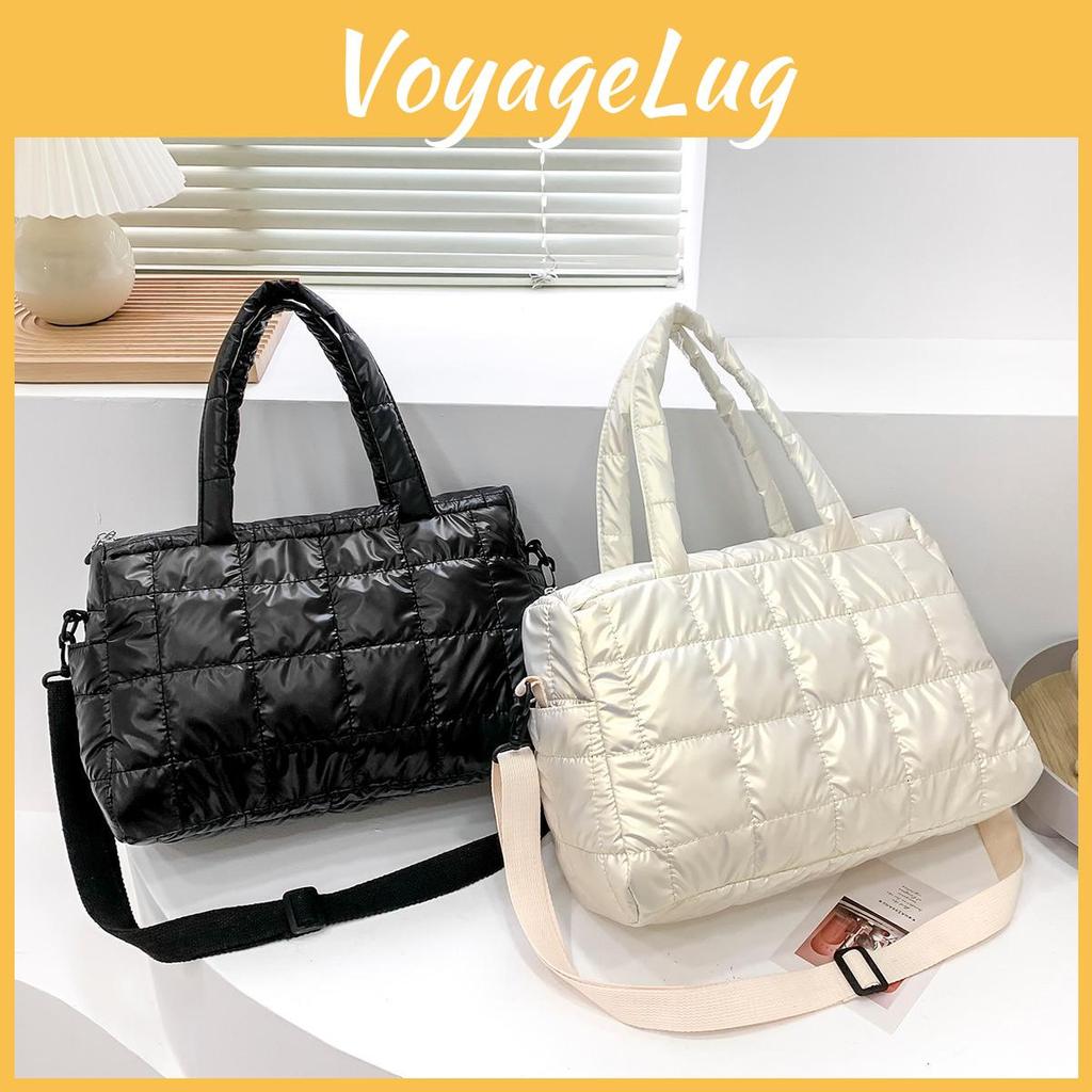 Winter Shoulder Space Warm Womens Bag Nylon Quilted High Capacity Female Crossbody Bags For Women Satchel Handbags