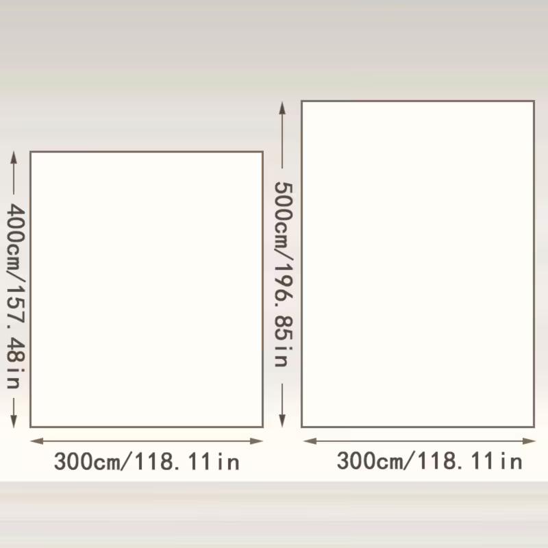 שטיח קיר ירח מלא 2D, עיצוב קיר אסתטי של אוקיינוס כחול