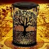 Solar Light Outdoors Handheld Iron Hollow Projector Light Hanging Solar Lantern Waterproof Solar Light  Decorative Lights