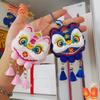 Chinese Style Lion Dance Tassels Pendant Year of Horse Cartoon New Year Zodiac Plush Doll Hanging Red Chinese New Year Gift