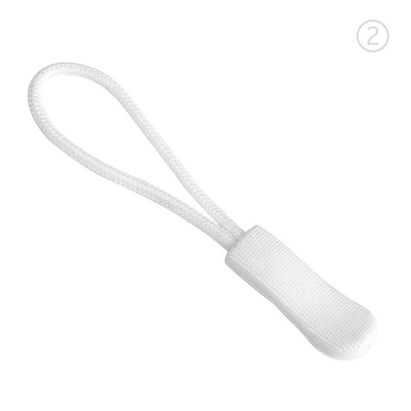 10pcs Zipper Pull Puller End Fit Rope Tag Replacement Clip Broken Buckle Fixer Zip Cord Bag Suitcase Tent Backpack Zipper Head