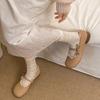 2025 nowe buty Mary Jane na płaskim obcasie ze słodką koronką, miękką podeszwą, w zagranicznym stylu, buty księżniczki, retro buty na płaskim obcasie