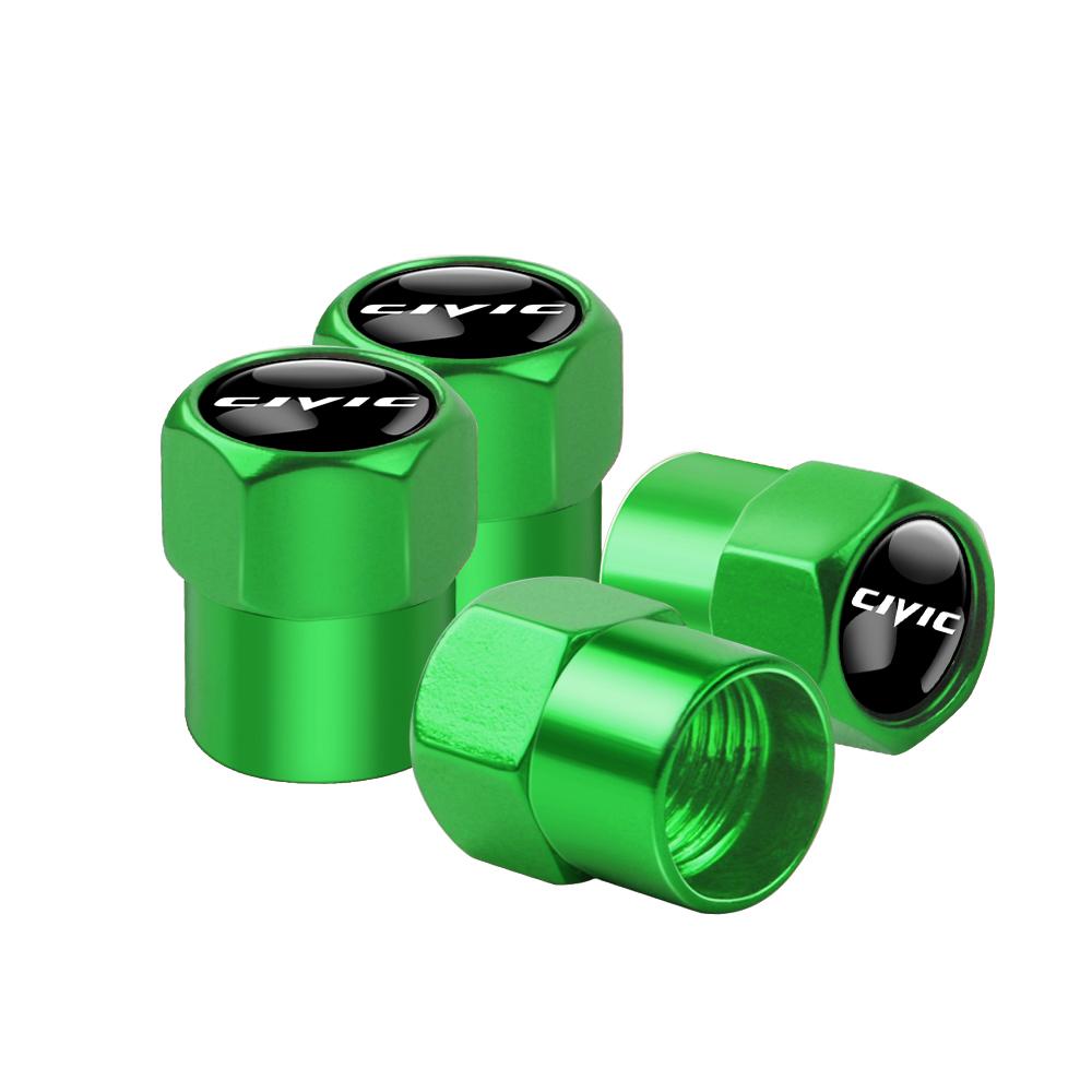 4Pcs Metal Car Wheel Tire Valve Caps Cover Accessorie For Honda Civic 10th 11th Gen Hrv Jazz City Fit Accord 7 Crv Odyssey Mugen cwvc57