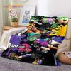 Splatoon3 PC Gamer Cartoon Game Soft Flannel Blanket for Beds Bedroom Sofa Picnic,Throw Blanket for Cover Outdoors Leisure Gift