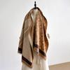 Latest Two-Sided Letter Scarves Pashmina Cashmere Soft Warm Fringe Pashmina Shawl Winter Coldproof Windproof Blanket Scarf