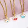 Colier turcesc Lucky Evil Eye Femei 5 Stil CZ Eyes Breloc feminin Fashion Email Email Colier cu lanț din oțel inoxidabil Bijuterii Cadou