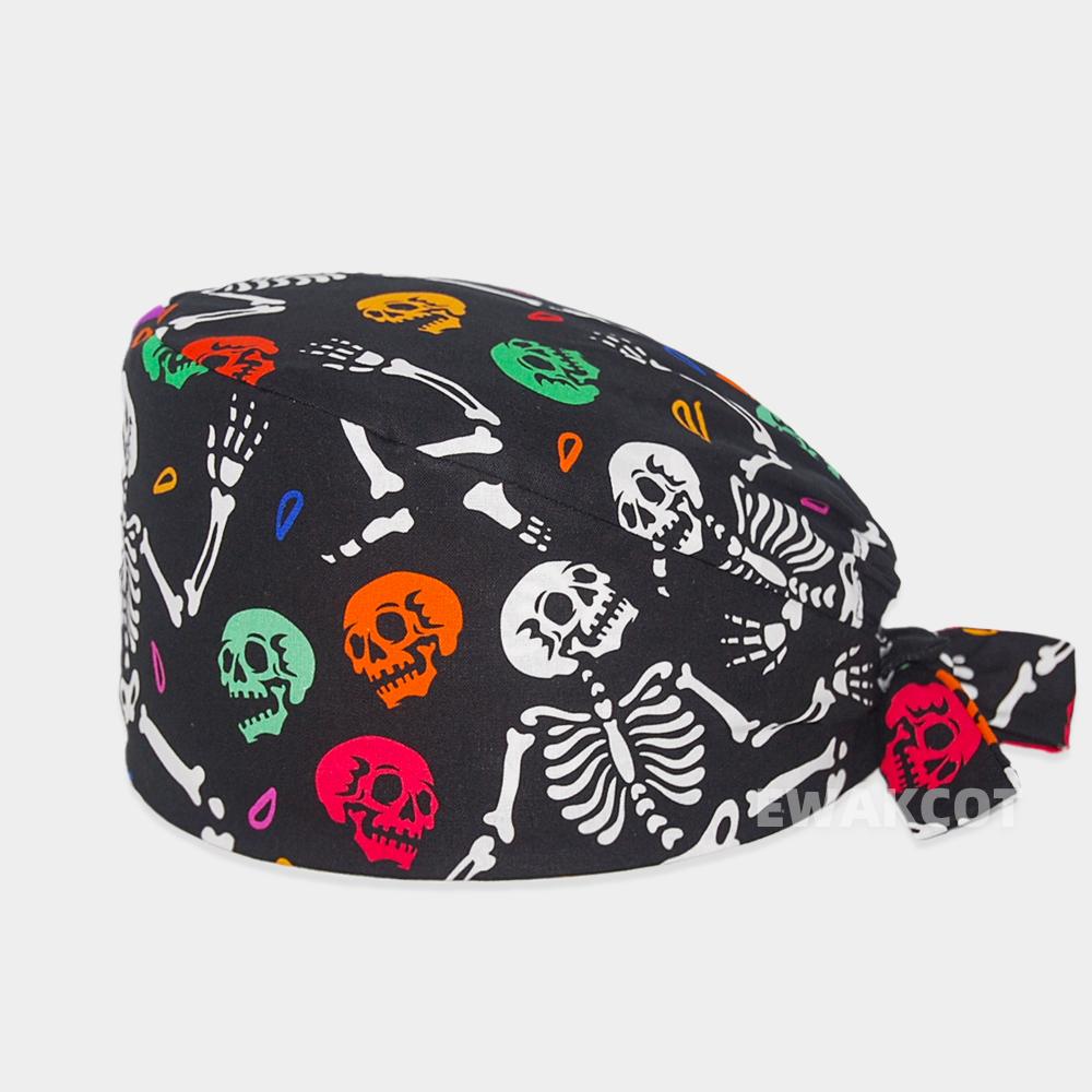 New Soft Cap Cotton Adjustable Cartoon Scrubs Hats Lab Working Surgicals Hat Pharmacy Dentist Nursing Accessories Scrub Caps