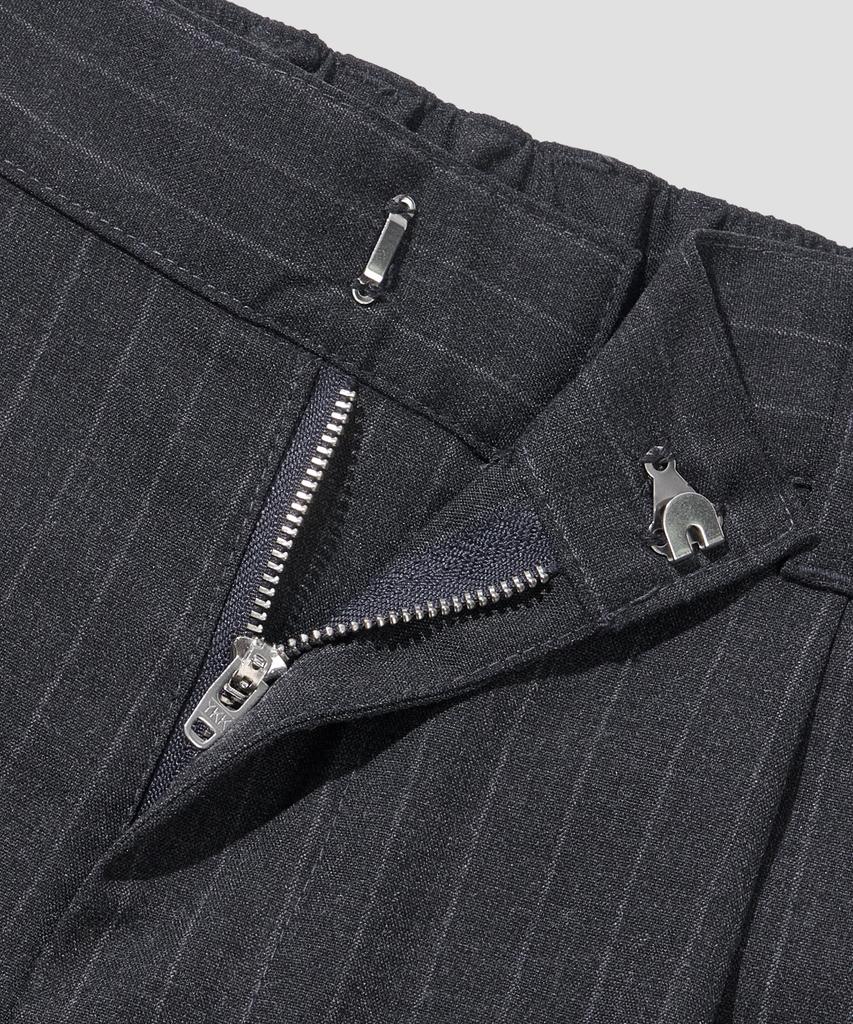 Pantalones Anchos AGOD con Banda [Rayas Carbón]