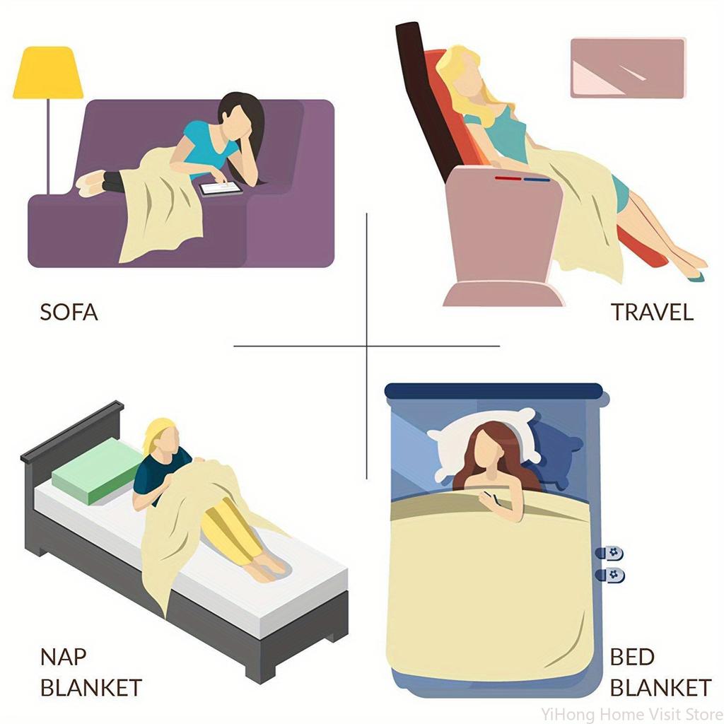 Personalized Custom Name Fox Design Throw Blanket Ultra-Soft Lightweight and Machine Washable for Sofa Bedroom Travel-Friendly