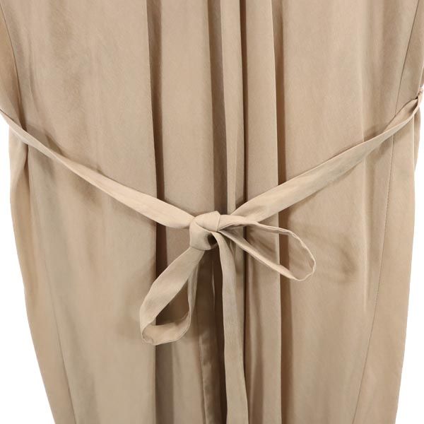 SEE BY CHLOE No Sleeve One Piece US2 Beige Waist Ribbon Women Used