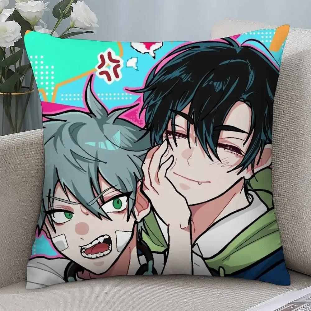 Anime Alien Stage Ivan Till Pillowcase Printed Square Pillow Cover Sofa Home Cushion Decoration Kawaii Anime Cute Cartoon Style