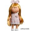 24cm Mini Potato Doll 5 Movable Joints DIY Vinyl Cute Dolls Toys Curly Hair 14cm Bean Eye Vinyl Doll Dark Skin Dress Up Doll Toy