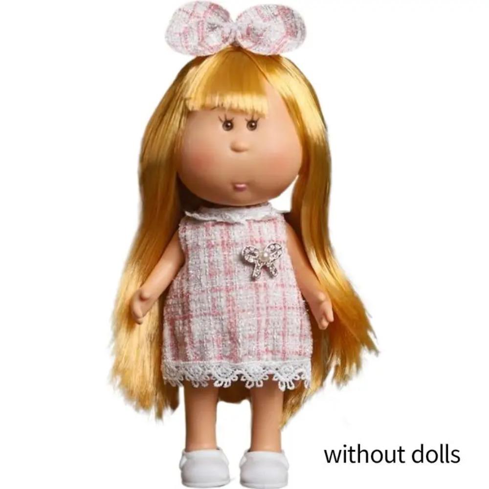 24cm Mini Potato Doll 5 Movable Joints DIY Vinyl Cute Dolls Toys Curly Hair 14cm Bean Eye Vinyl Doll Dark Skin Dress Up Doll Toy