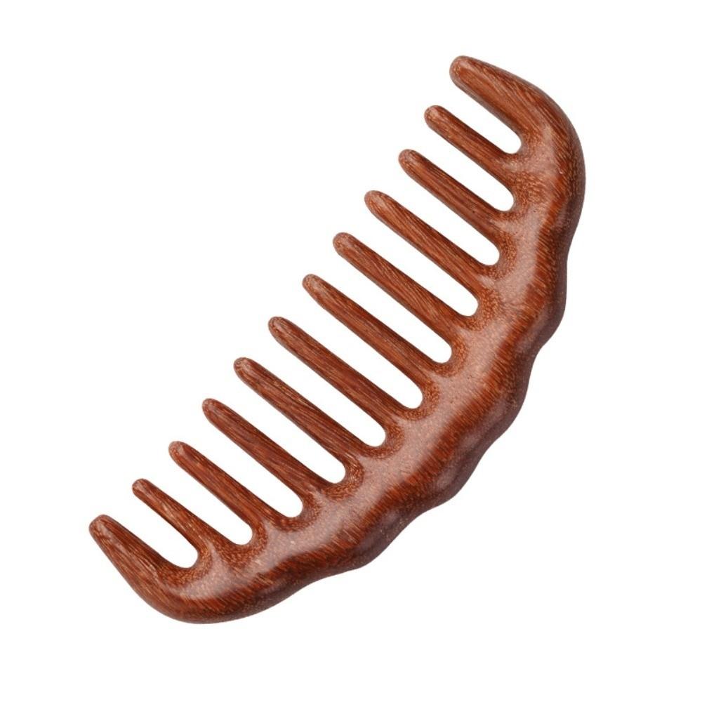 Anti-Static Wooden Comb Wood Detangling Hair Brush New Wide Tooth Hair Comb  Gifts