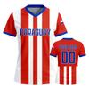 Individuelles Damen-Fußballtrikot Kurzarm Atmungsaktives Sportoberteil Personalisierter Teamname Nummer Sportshirt für Spiel Training
