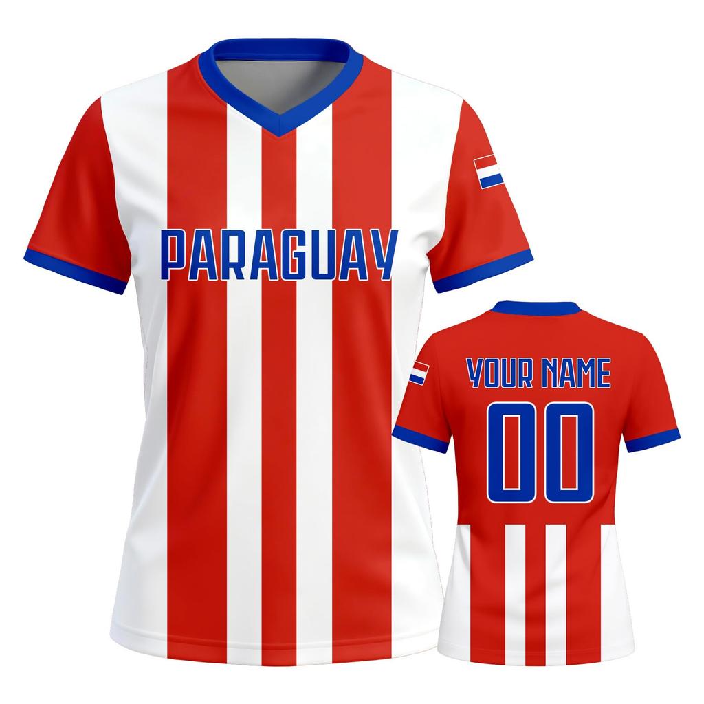 Individuelles Damen-Fußballtrikot Kurzarm Atmungsaktives Sportoberteil Personalisierter Teamname Nummer Sportshirt für Spiel Training