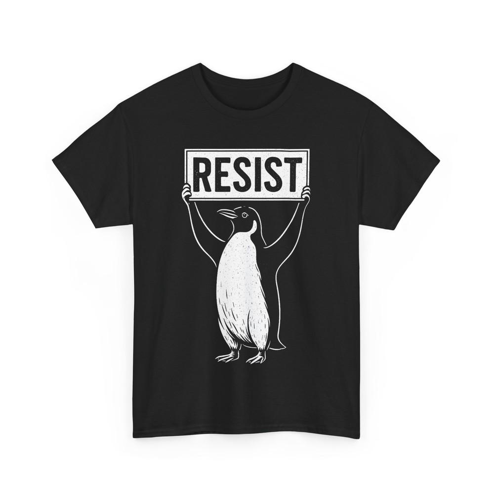 Weerstand Pinguïn Shirt Pinguïn Tegen Tarieven Pinguïns Verzetten Zich Tegen Vintage Shirt Unisex T-shirt
