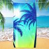 Beach Towel Palm Tree Pattern Sun Protection Windproof Suitable For Swimming Pool Camping Travel Blanket