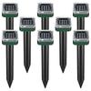 8 Pack Solar Powered Snake Repellent for Outdoors,Ultrasonic Snake Repellent,Solar Snake Repellent for Outdoors