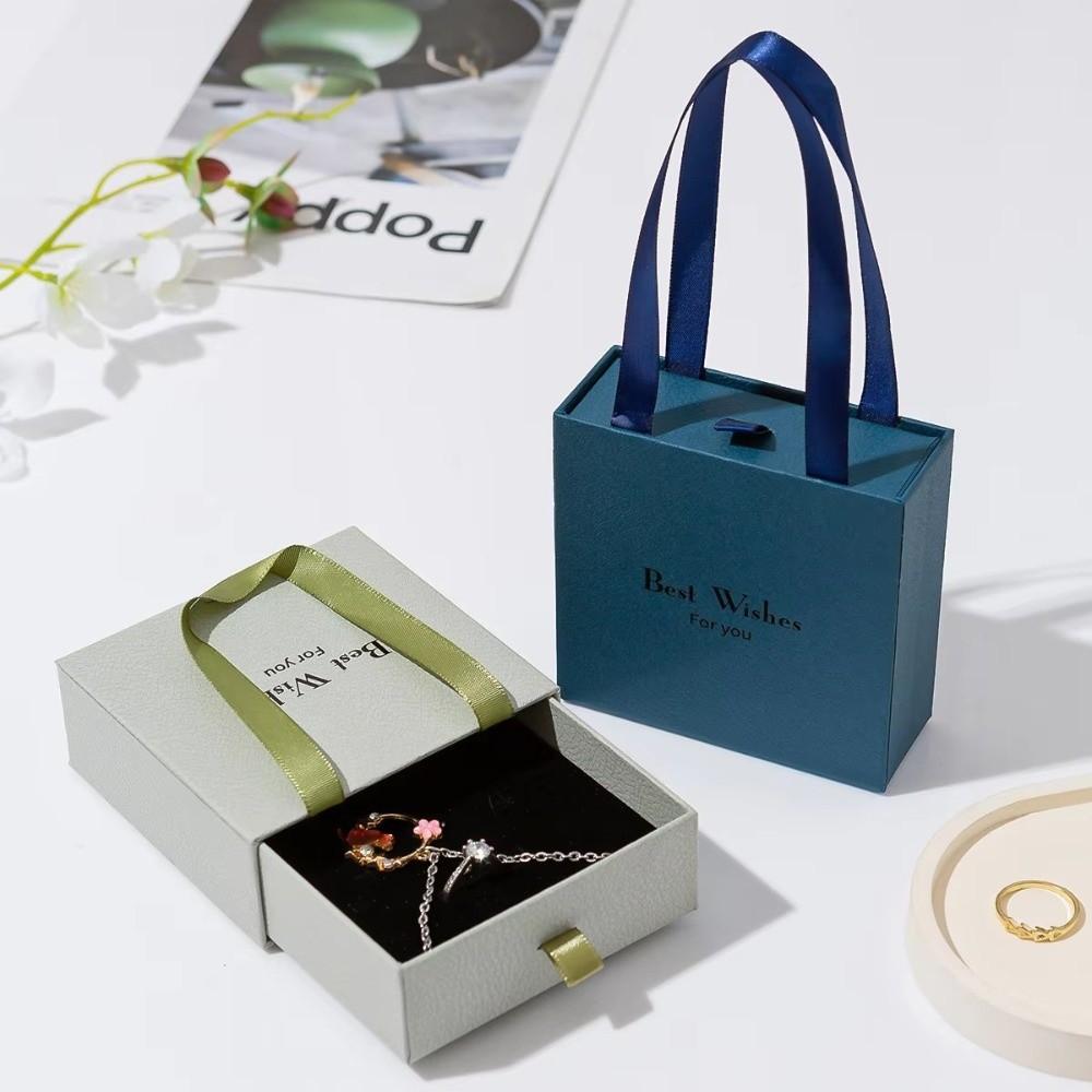 Pull-Out Drawer Jewelry Gift Boxes Jewelry Packaging Box for Necklace Ring Earrings and Bracelet