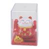 Solar Energy Waving Cat Ornament Solar Wealth Welcoming Lucky Cat Mascot Statue for Home Car Decor