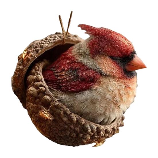 Forest Animal Acorn Ornaments Acrylic Cute Christmas Trees Hanging Decorations Rustic Home