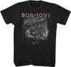 Koszulka Bon Jovi Slippery When Wet Koszulka z trasy koncertowej albumu Nowa Licencjonowana 100% Czarna Bawełna Unisex T-shirt - Męska Letnia Bawełniana Koszulka z Nadrukiem