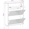 Shoe Cabinet HAARLEM 78 X 24 X 103 Cm Engineered Wood Reclaimed Wood