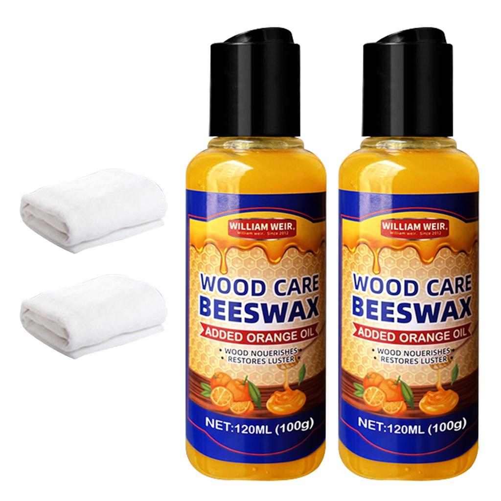 120ml Natural Beeswax Micro-MolecularizedMultipurpose Wood Care Wax Furniture Floor Maintenance Cleaning Polished Wax