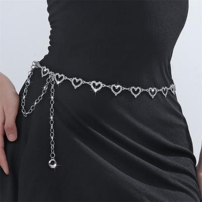 Metal Body Link Belts Single-Layer Body Chains Jewelry Elegant Waist Chain  for Jeans Dress