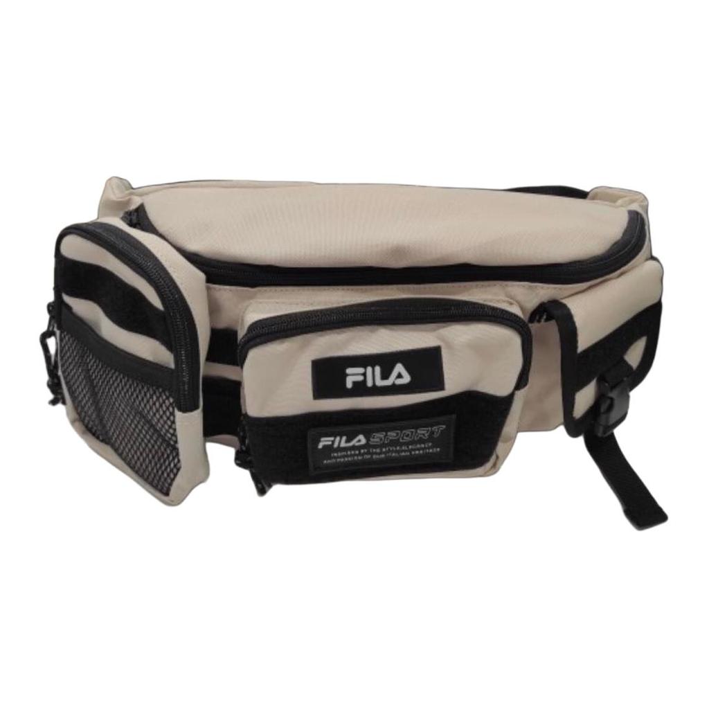 Fila Casual Zipper Closure Polyester Shoulder Bag Crossbody Waist Bag Unisex Bags Khaki FS3BCC5006X